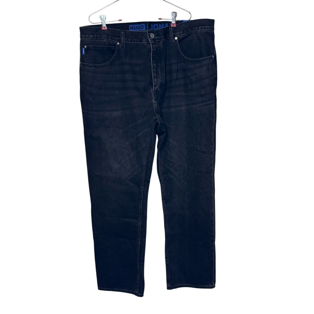 Hugo Mens Jeans Jonah Straight Fit Button Fly Dark Blue Denim Cotton 38x32 NWT